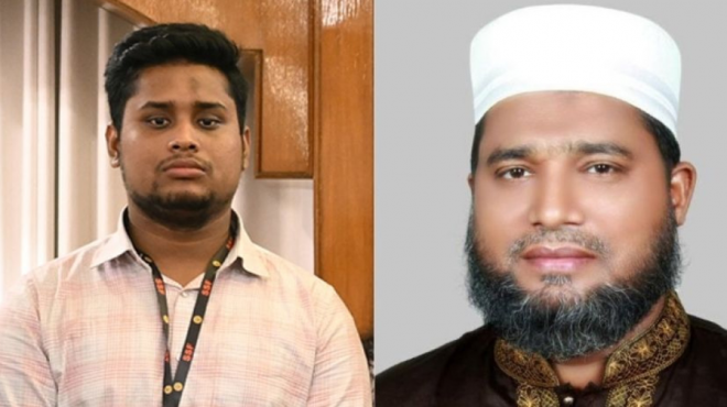 হাসনাত আব্দুল্লাহ ও জামায়াতের প্রার্থী সাইফুল ইসলাম শহীদ  © সংগৃহীত